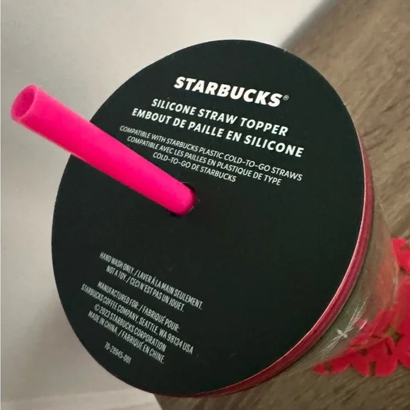 🌲 NEW Starbucks Limited Edition Holiday Tumbler w/Silicone Straw Topper SOLD OUT - Picture 13 of 15